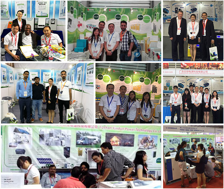 inverter 12v 220v 1000w factory participates in solar exhibition
