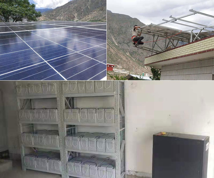 off grid solar system with batteries application