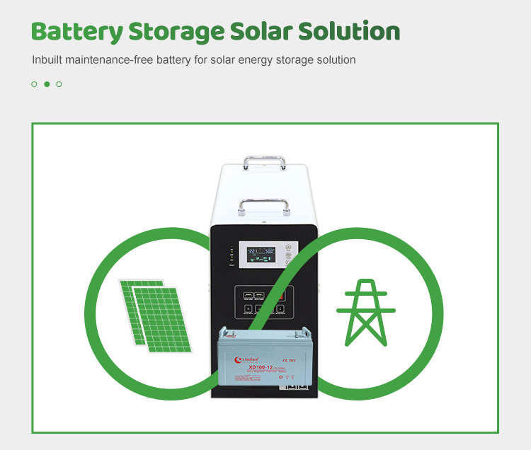 300 watt solar generator built-in storage battery