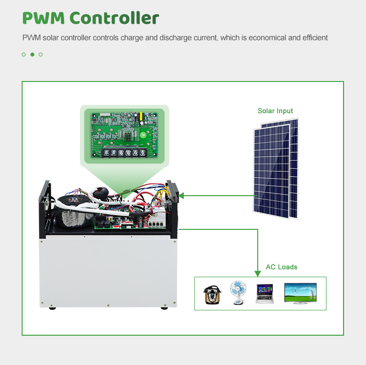 300 watt solar generator built-in solar charge controller