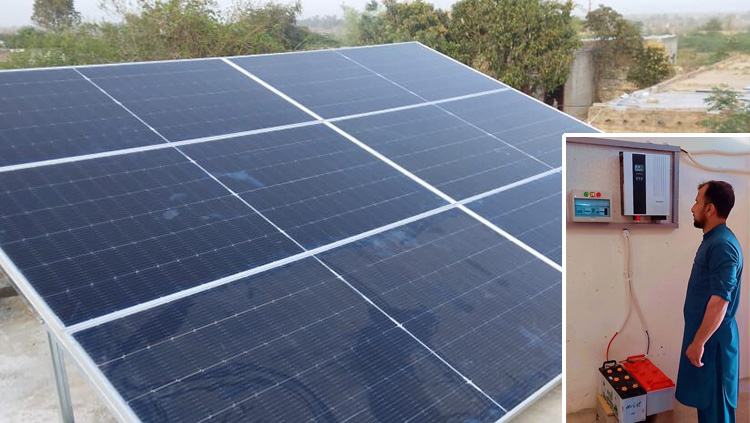 3KW off grid connected solar power system in Pakistan