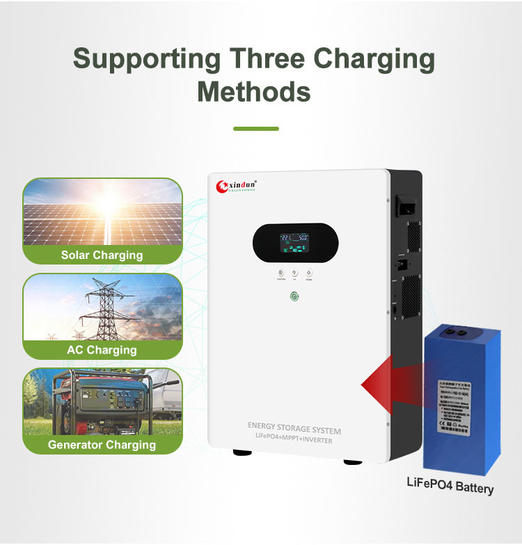 all in one solar charger inverter supporting three charging methods