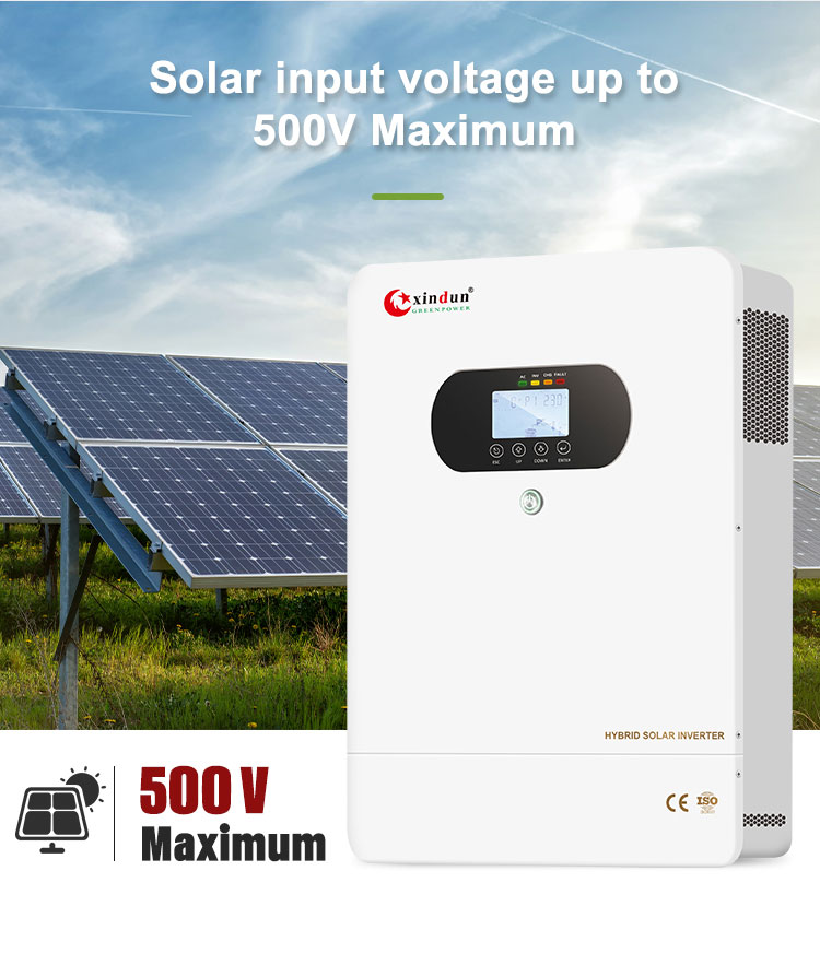 solar energy inverter input voltage up to 500v